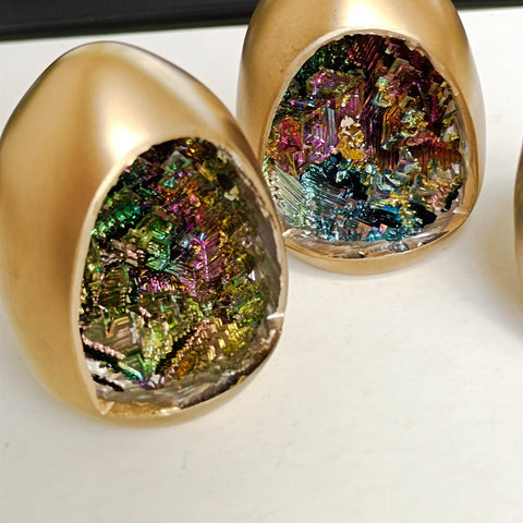 Gold Rainbow Bismuth Ore Egg-ToShay.org