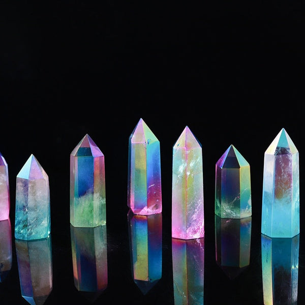 Rainbow Aura Crystal Point-ToShay.org