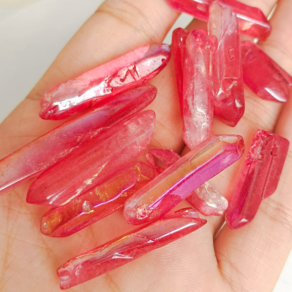 Red Aura Crystal Chips-ToShay.org
