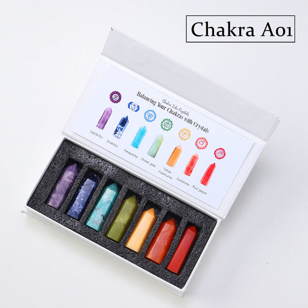 Chakra Quartz Point Set-ToShay.org