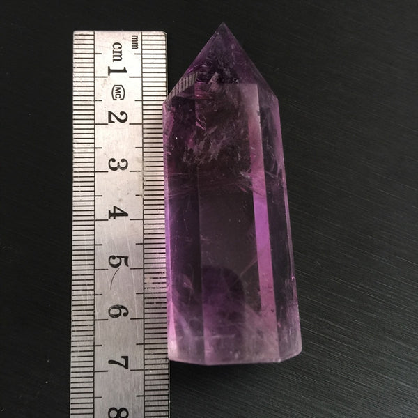 Purple Amethyst Crystal Wand-ToShay.org