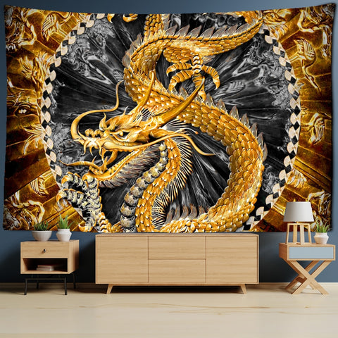 Loong Dragon Tapestry-ToShay.org