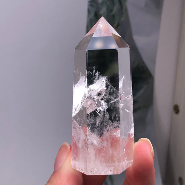 Clear Lemurian Seed Crystal Point-ToShay.org