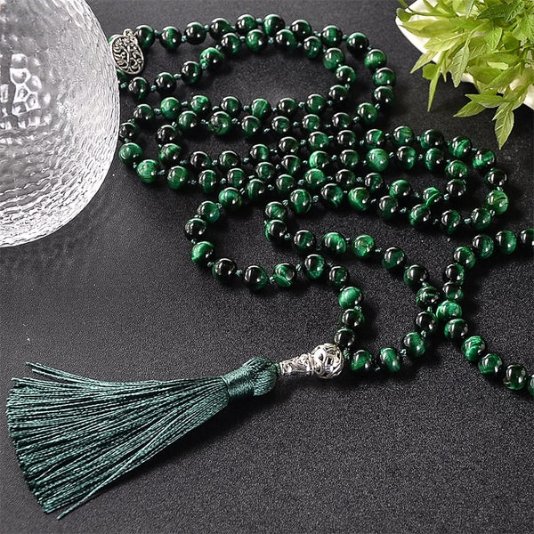 Green Tiger Eye Mala Beads-ToShay.org