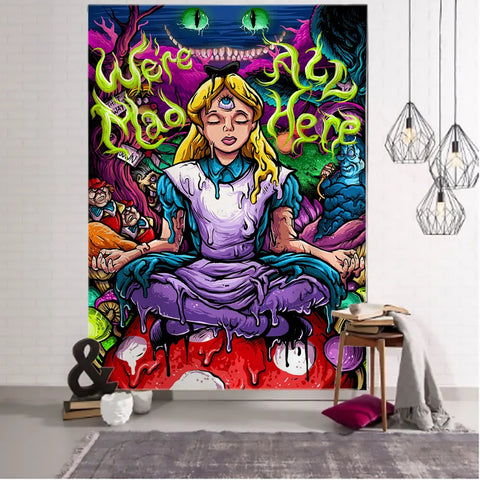 Alice in Wonderland Tapestry-ToShay.org