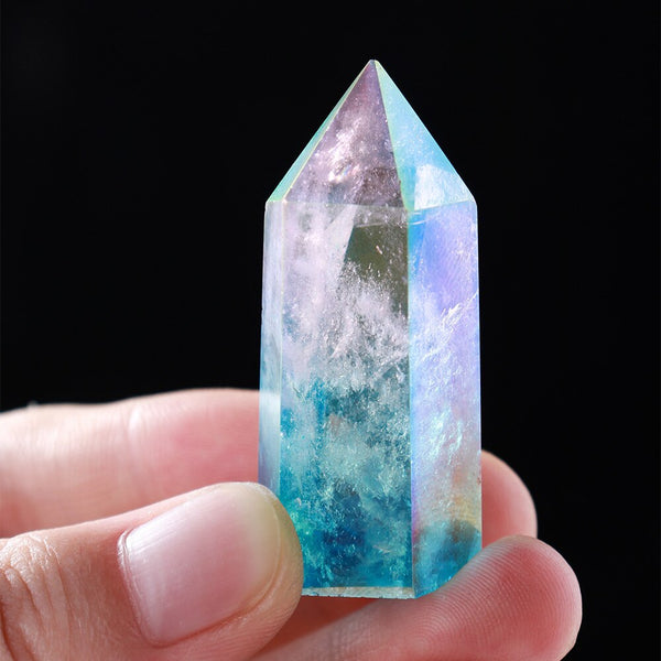 Rainbow Aura Crystal Point-ToShay.org