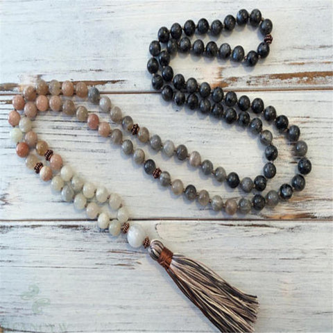 Mixed Spectrolite Mala Beads-ToShay.org