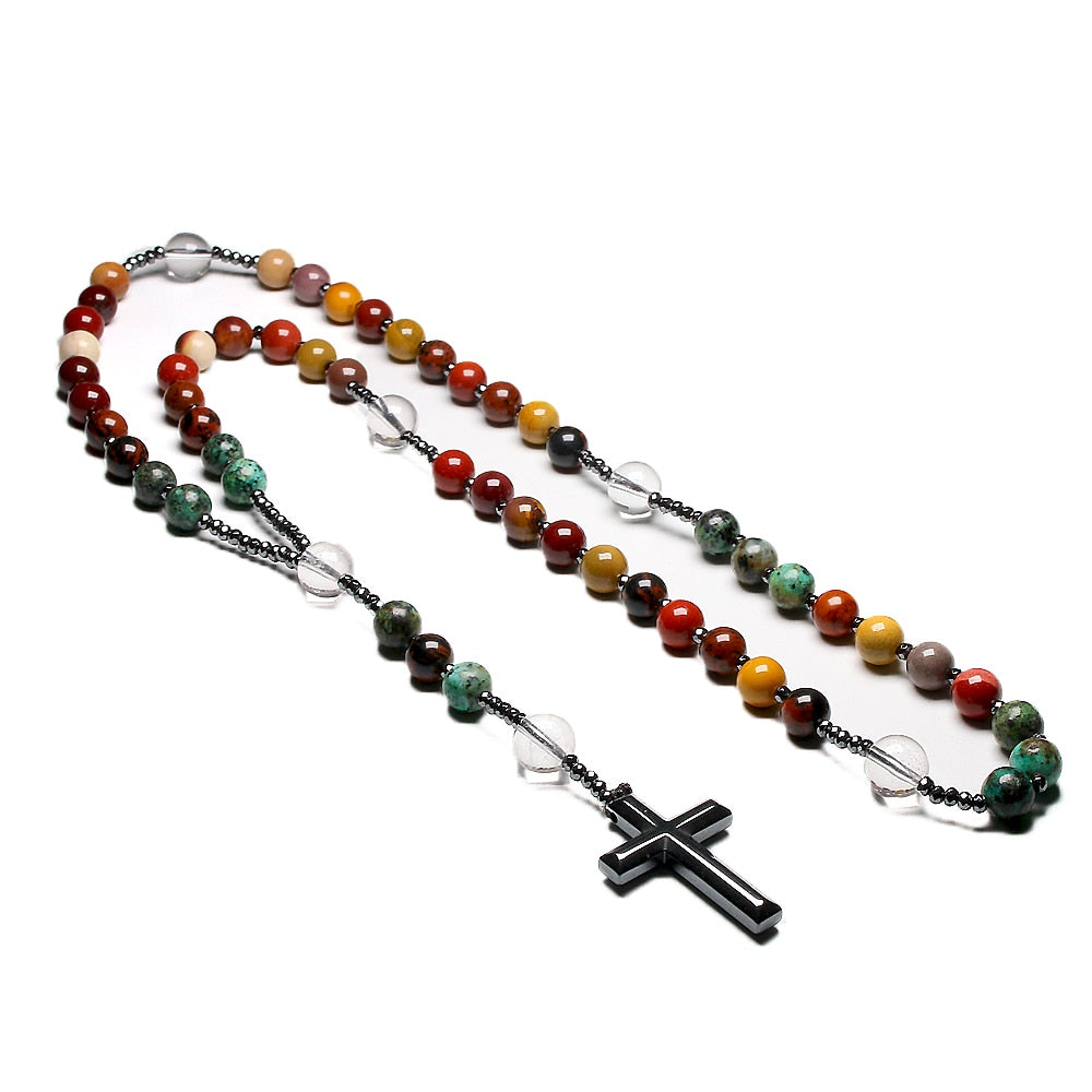 Mixed Mookaite Rosary Beads-ToShay.org