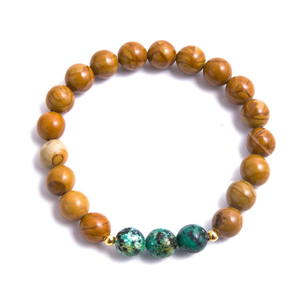 Yellow Wood Jasper Mala Beads-ToShay.org