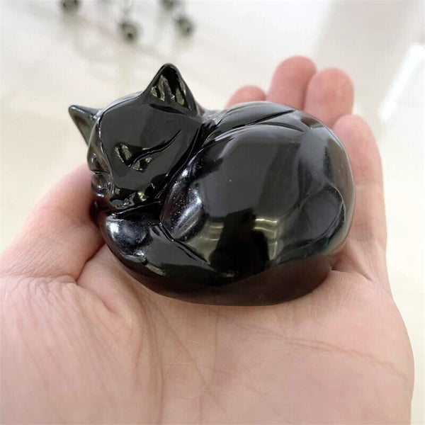 Black Obsidian Cat-ToShay.org