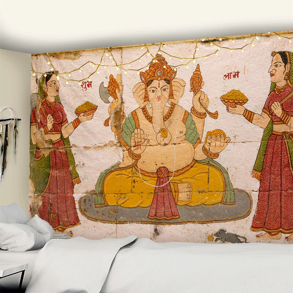 Buddha Ganesha Tapestry-ToShay.org