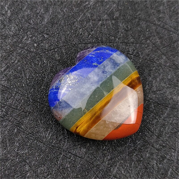 Chakra Rainbow Stone Heart-ToShay.org