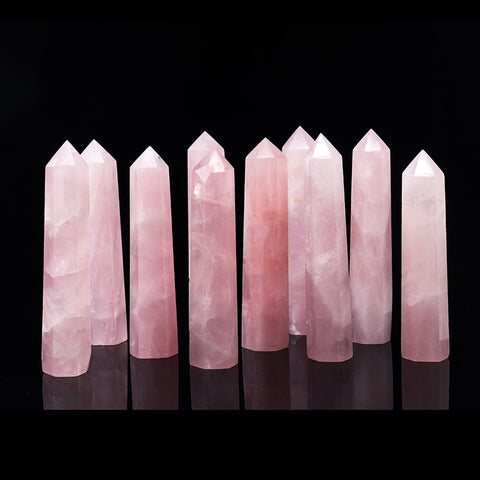 Pink Rose Quartz Crystal Point-ToShay.org