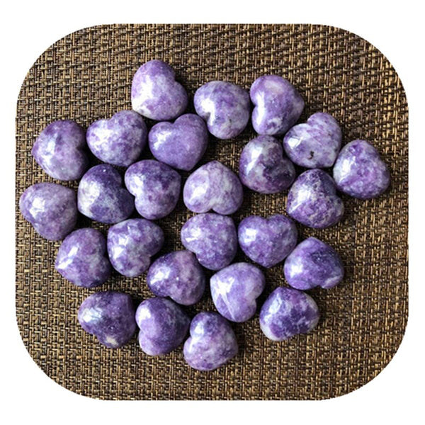 Purple Lepidolite Hearts-ToShay.org