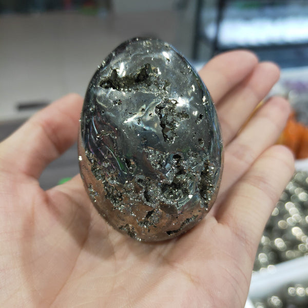 Silver Pyrite Egg-ToShay.org
