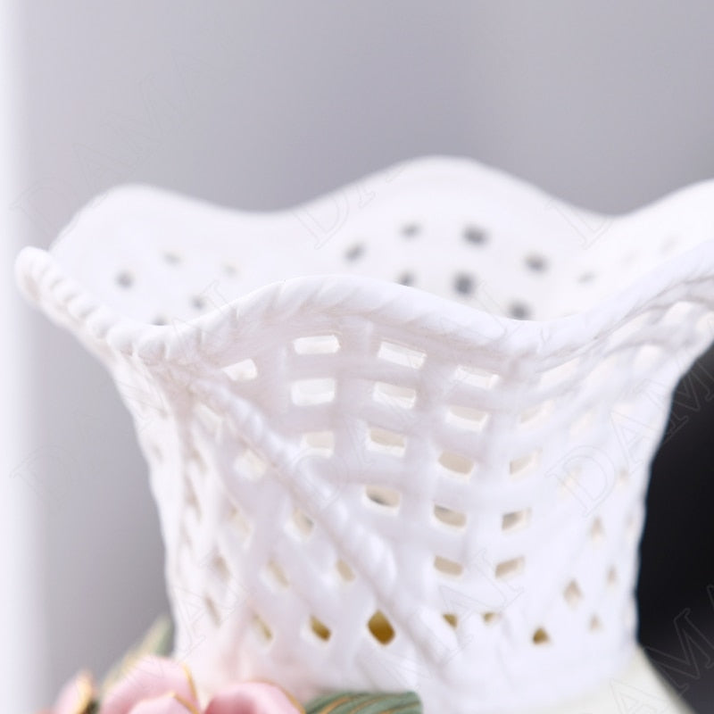 Rose Flower Ceramic Vases-ToShay.org