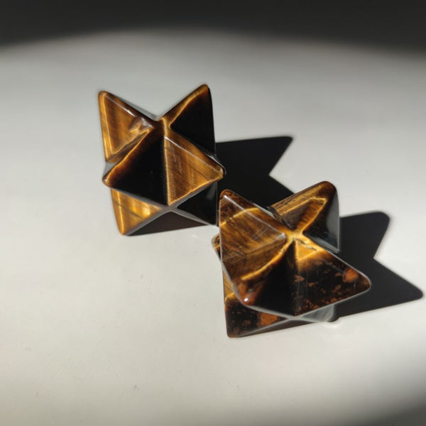 Yellow Tiger Eye Merkaba Star-ToShay.org