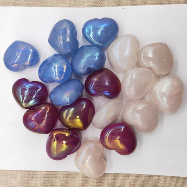 Mixed Rainbow Aura Crystal Heart-ToShay.org