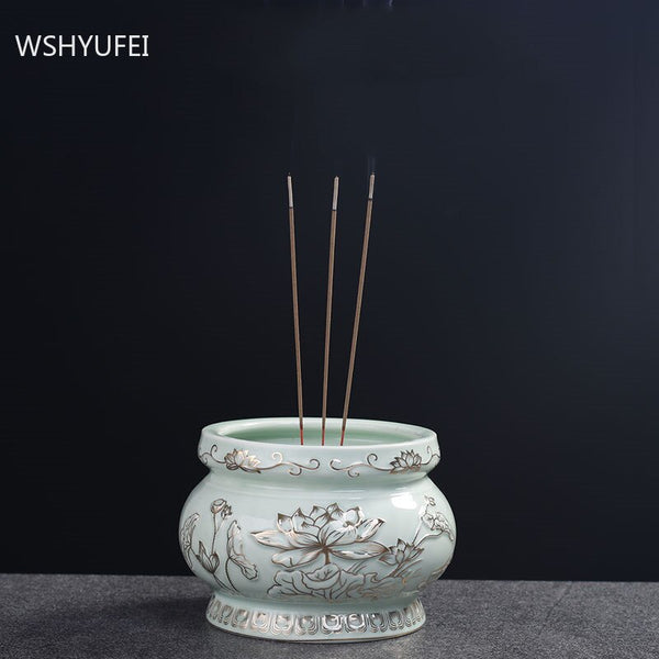 Lotus Ceramic Incense Burner-ToShay.org