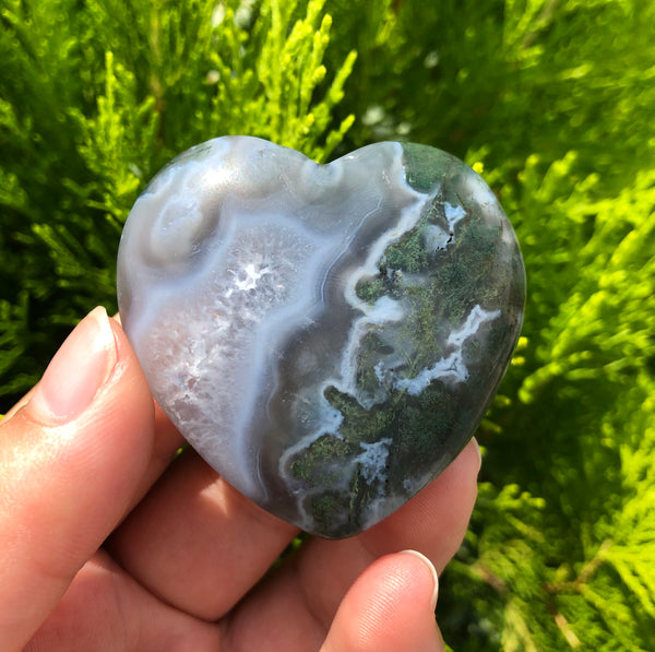 Green Moss Agate Heart-ToShay.org