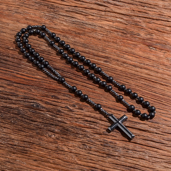 Black Onyx Rosary-ToShay.org