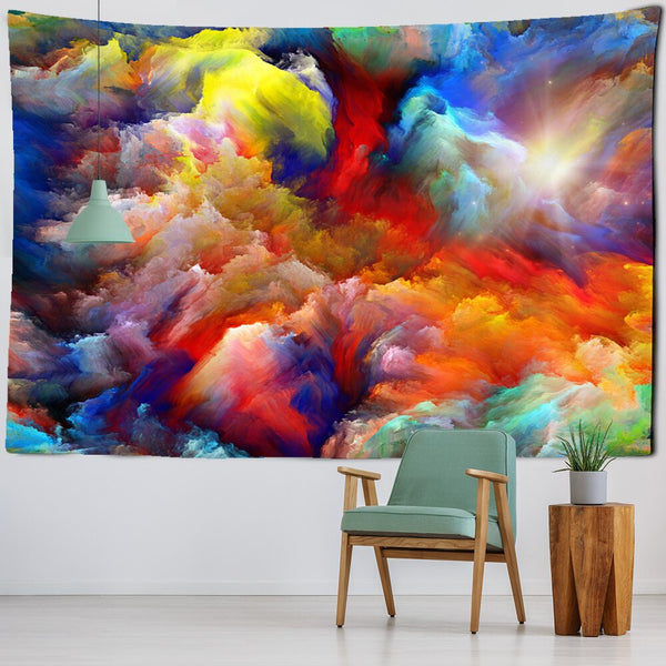 Rainbow Clouds Tapestry-ToShay.org