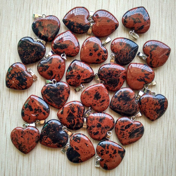 Mixed Crystal Heart Pendants-ToShay.org