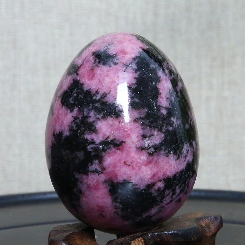 Pink Plum Blossom Tourmaline Egg-ToShay.org