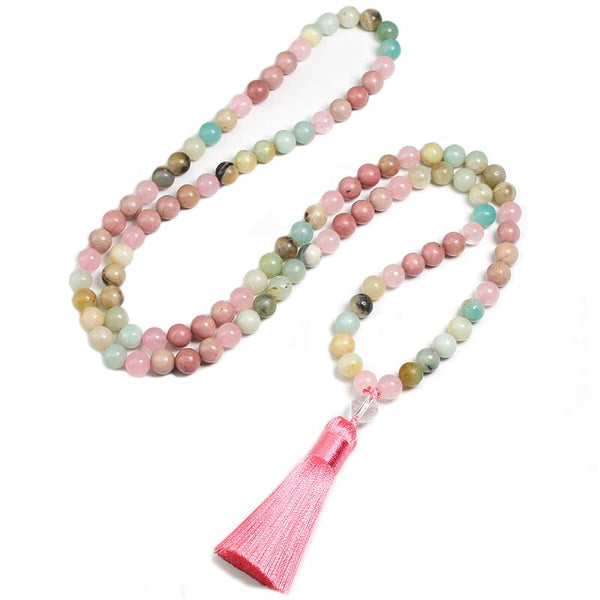 Pink Rhodochrosite Prayer Beads-ToShay.org