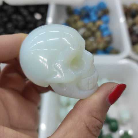 White Opalite Skull-ToShay.org