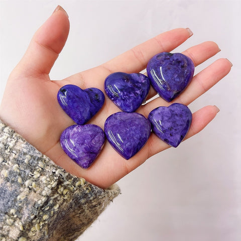 Purple Charoite Heart-ToShay.org