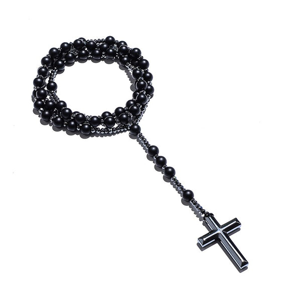 Black Onyx Rosary-ToShay.org