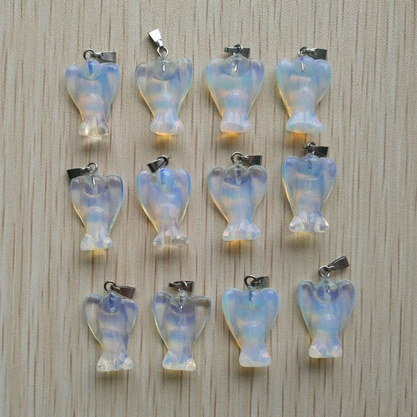 Mixed Crystal Angel Pendants-ToShay.org