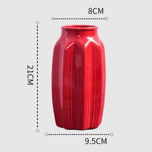 Red Drum Ceramic Vase-ToShay.org