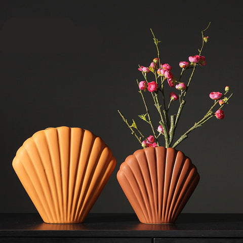 Sea Shell Flower Vase-ToShay.org