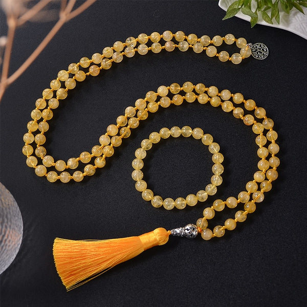 Yellow Citrine Mala Beads-ToShay.org