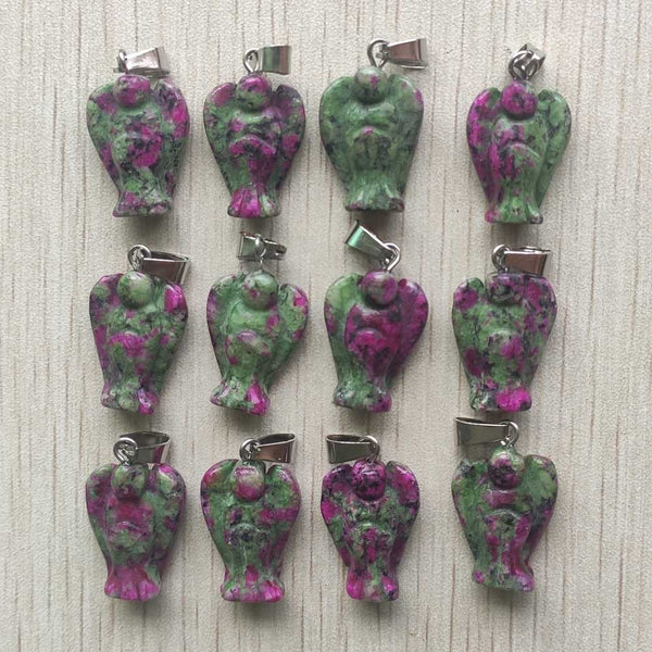 Mixed Crystal Angel Pendants-ToShay.org