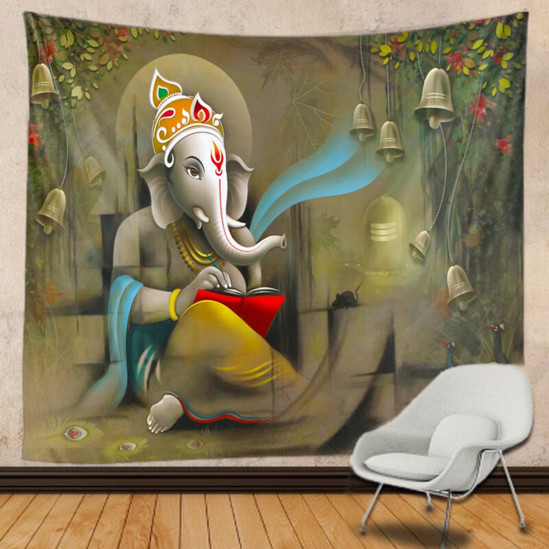 Buddha Ganesha Tapestry-ToShay.org