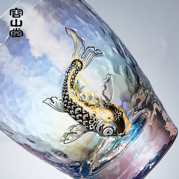Glass Gold Fish Tea Pourer-ToShay.org