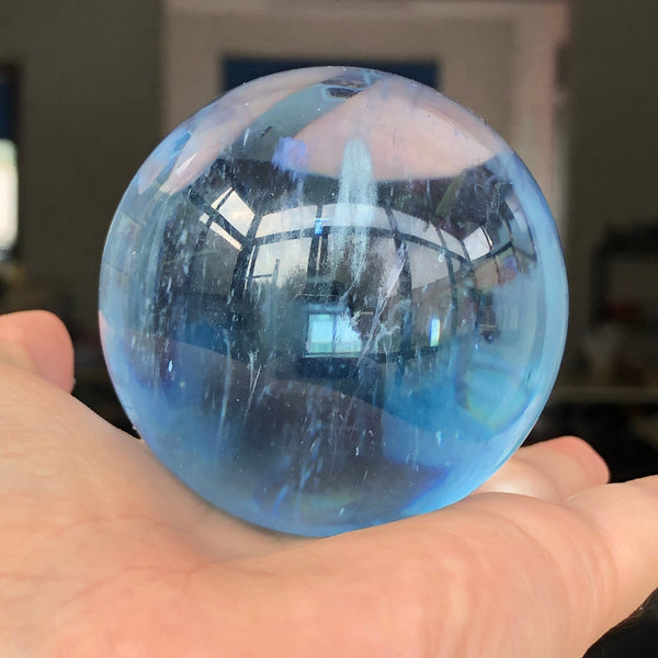 Blue Melting Stone Crystal Ball-ToShay.org
