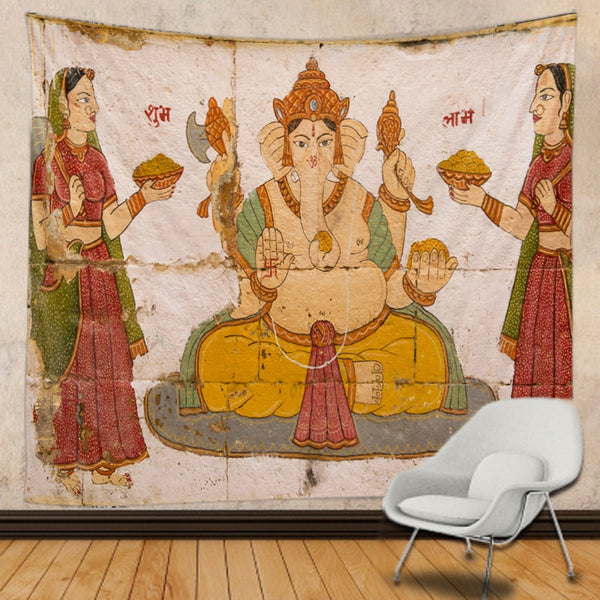 Buddha Ganesha Tapestry-ToShay.org
