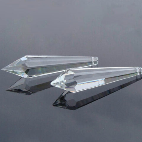 Clear Icicle Crystal Prisms-ToShay.org