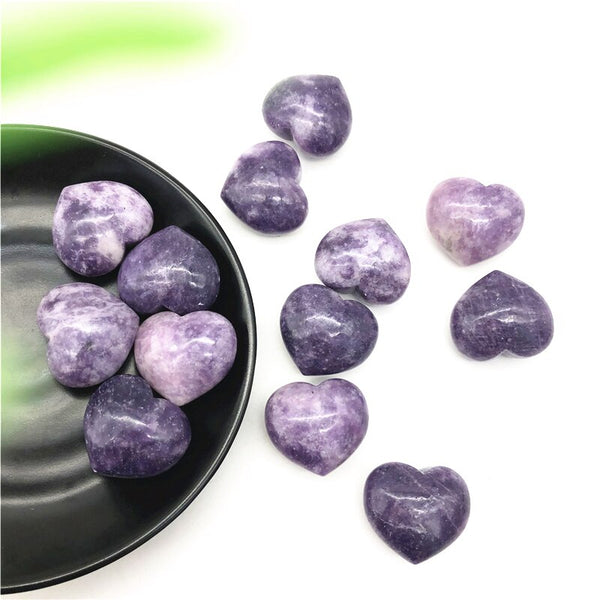 Purple Lepidolite Heart-ToShay.org