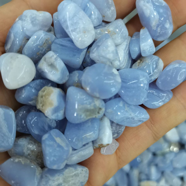 Blue Chalcedony Azurlite Pebbles-ToShay.org