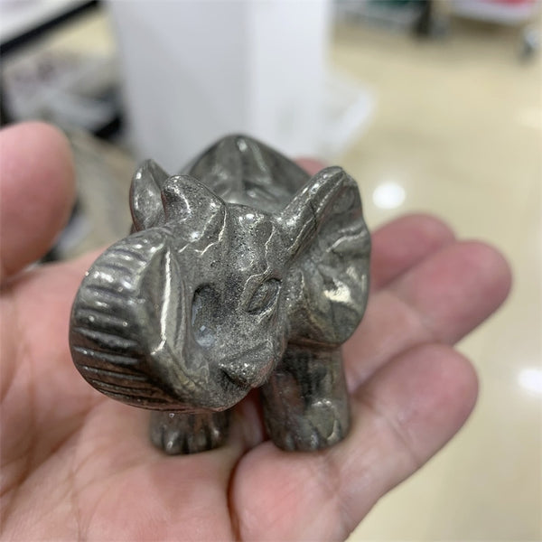 Silver Pyrite Elephant-ToShay.org