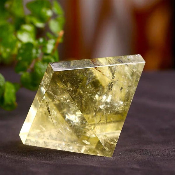 Yellow Citrine Crystal Pyramids-ToShay.org