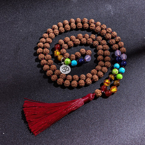 Chakra Rudraksha Mala Beads-ToShay.org