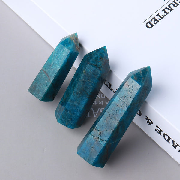 Blue Apatite Point Wands-ToShay.org