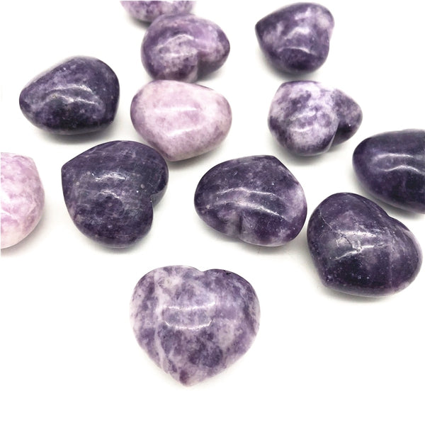 Purple Lepidolite Heart-ToShay.org