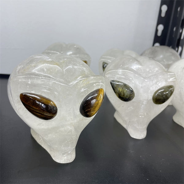 White Crystal Alien Skull-ToShay.org